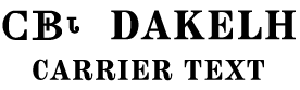 Dakelh (Carrier) Text